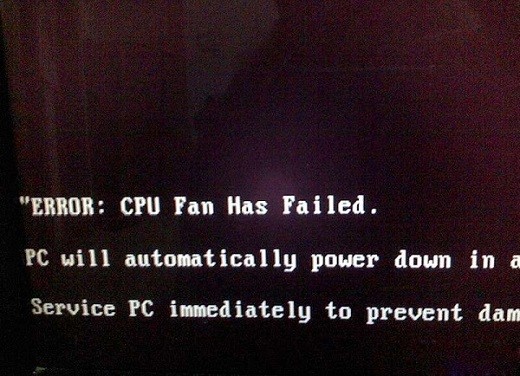 電腦開機(jī)顯示英文“ERROR：cpu fan has failed”解決辦法